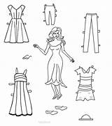 Paper Doll Printable Coloring Pages Templates Color Dolls Cool2bkids Paperdolls Cut Blocking Classy Men sketch template