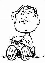 Peanuts Pelt Linus sketch template