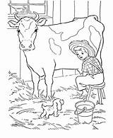 Coloring Cow Pages Milk Dairy Produce Fresh Netart Color sketch template