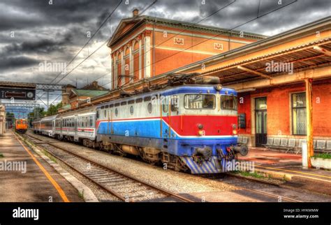 croatian passenger train  rijeka station stock photo alamy