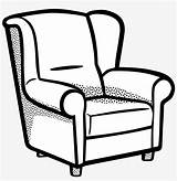 Chair Clipart Drawing Clip Living Armchair Room Sofa Furniture Sketch Library Comfy Couch Coloring Line Chairs Svg Lineart Pngkey Armchairs sketch template