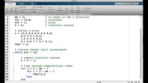 Matlab Code For Solving Laplaces Equation Using The Ja Doovi