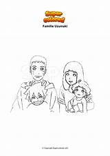 Uzumaki Famille Supercolored sketch template