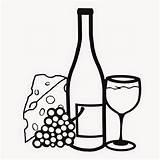 Wine Bottle Coloring Pages Drawing Getcolorings Printable Color sketch template