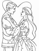 Prince Princess Coloring Pages Drawing Wedding Disney Color Drawings Print Cartoon Quality High Popular Coloringhome sketch template