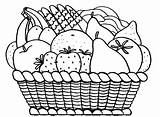 Canasta فواكه للتلوين سله رسومات Baskets Paintingvalley Getdrawings Verduras  Cricut Explore 출처 Savoir Tocolor sketch template
