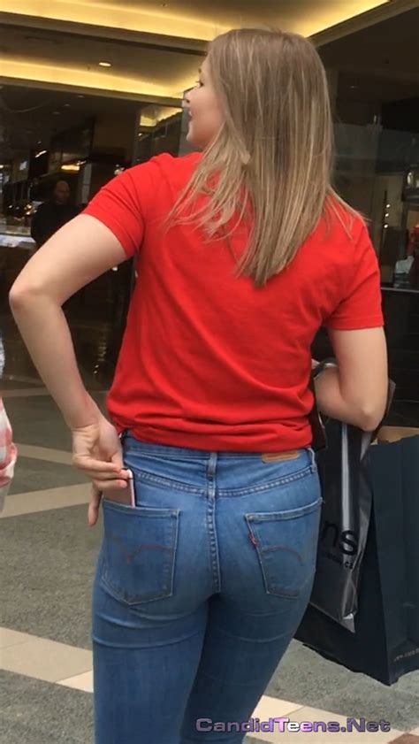 busted by tight jeans blondie candid teens