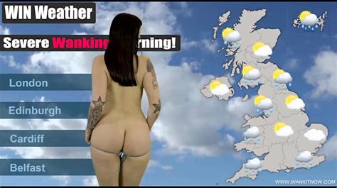 weather girl gets naked and gives joi to her viewers