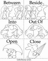 Opposites Coloring Pages Printable Printables Little Positional Preschool Bunny Color Series Getdrawings Getcolorings sketch template