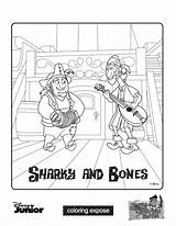 Neverland Jake Pirates Coloring Pages Sharky Click Expose sketch template