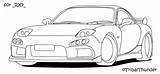 Rx7 Mazda Front Deviantart Coloring Pages Template sketch template
