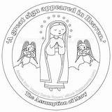Assumption Catholic Saints Happysaints sketch template