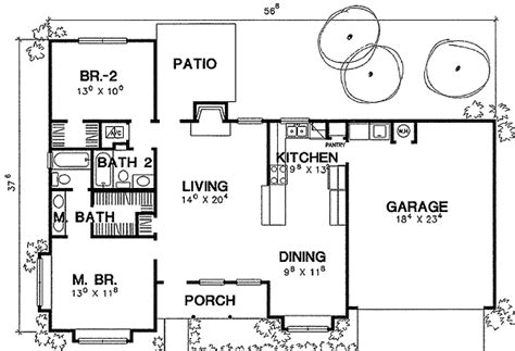 plan   bedroom ranch house plan   house plans small house plans  frame house