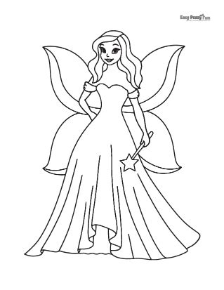 coloring pages fairy