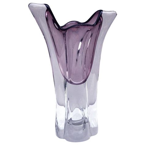 1960s Archimedes Seguso Murano Vase Murano Purple Glass Vase