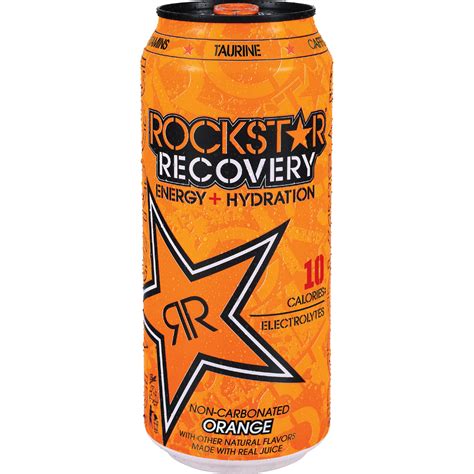 cans rockstar recovery energy drink orange  fl oz walmartcom