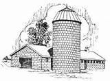 Silo Barn Clipart Old Silos Buildings Clip Drawing Grain Cliparts Tower Drawings Elevator Rural Library Clipground Graphics Wpclipart House Burning sketch template