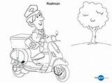 Coloring Pages Postman Getcolorings Color Printable sketch template