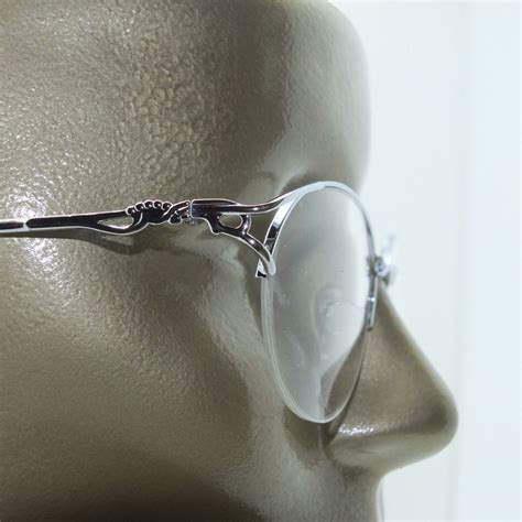 Bifocal Decorative Trim Silver Frame Reading Glasses 1 25