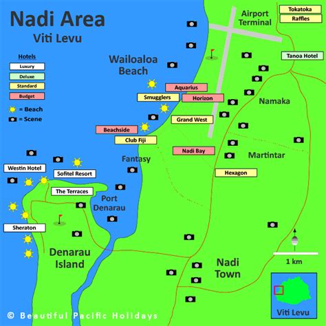 nadi fiji islands map