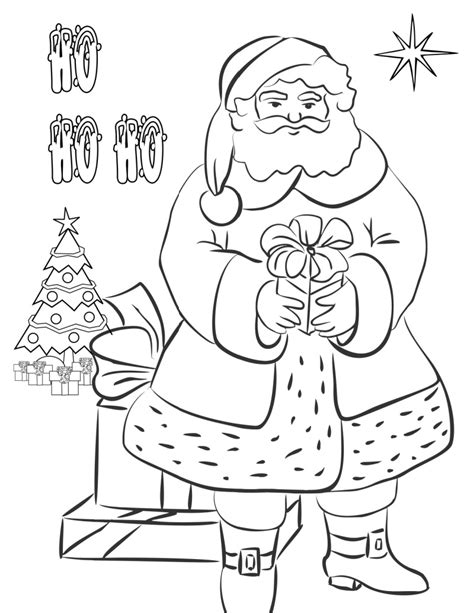 fashioned santa coloring page mama likes