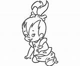 Pebbles Coloring Pages Flintstone Flintstones Baby Bambam Dd86 Bam Printable Profil Supertweet Fun Characters Print Kids Color Colouring Sheets Template sketch template
