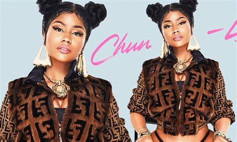 nicki minaj s pose for new song chun li resembles lil kim s daily mail online