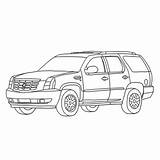 Escalade Chevrolet Tahoe sketch template