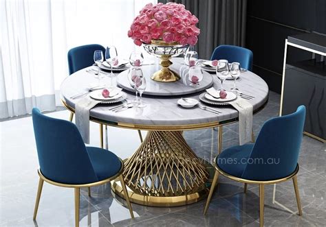 buy fiamma  marble top dining set fancy homes