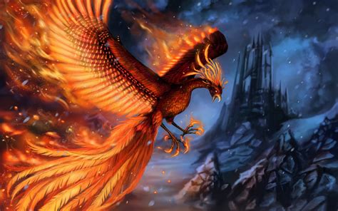 fantasy phoenix hd wallpaper