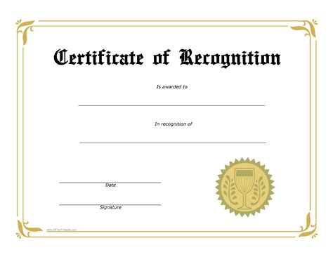 certificate  recognition   craft  professional