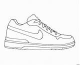 Shoe Coloring Tennis Shoes Pages Printable Jordan Getdrawings sketch template