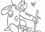 Coloring4free Curious George Coco Neugierige Affe sketch template