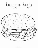 Coloring Pages Cheeseburger Burger Worksheet Mcdonalds Hamburger Hungry Print Keju Hamburguesa Color Printable Template Favorites Outline Noodle Twistynoodle Login Add sketch template
