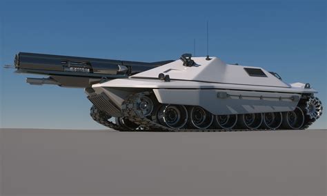 Sci Fi Future Tank Concept 3d Model Max Obj Fbx