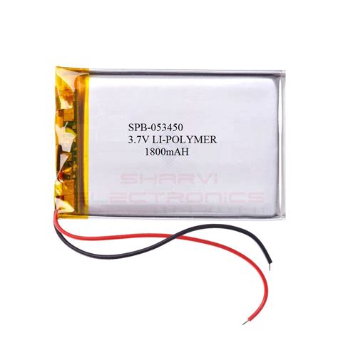 mah lithium polymer lipo rechargeable battery model spb  sharvielectronics