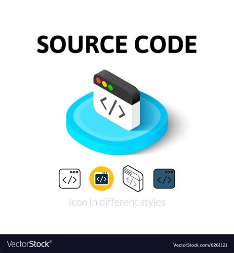 source code icon   style royalty  vector