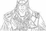 Assassin Creed Ezio Line Lineart Deviantart sketch template