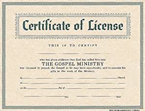 unusual  printable minister license certificate harper blog