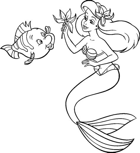 mermaid coloring pages  kids wasparts