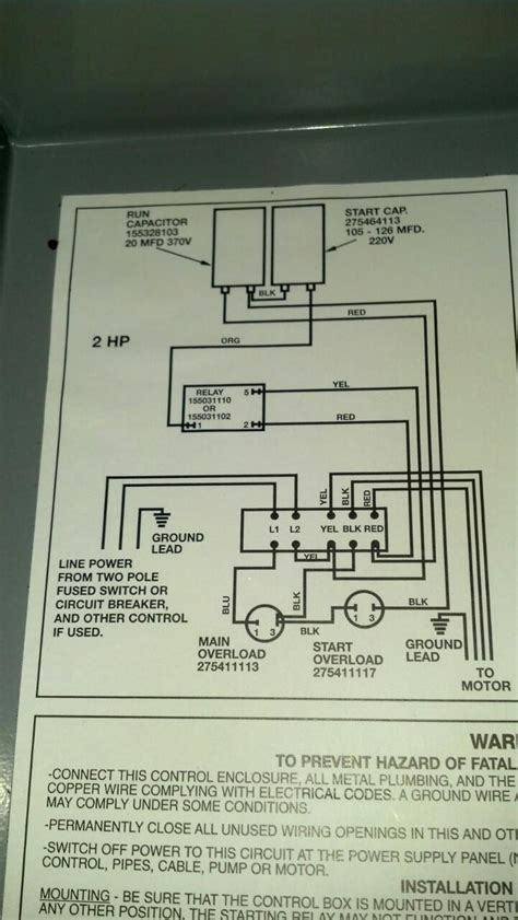 franklin electric motor wiring diagram franklin electric motor control aim manual page