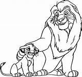 Coloring Lion King Simba Pride Print Book Mufasa sketch template