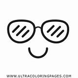 Occhiali Sole Colorare Sorrir Disegno Pages Oculos Ultracoloringpages sketch template