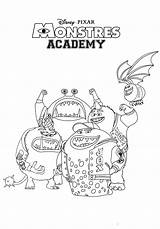 Academy Monstres Coloriage Monster Coloriages Jox Imprimer sketch template