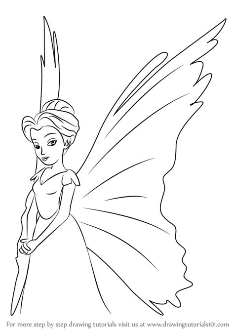 learn   draw queen clarion  tinker bell tinker bell step