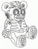 Coloring Pages Sugar Skulls Candy Skull Printable Awesome Adult Popular sketch template