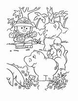 People Coloring Little Pages Kids Getcolorings Fun sketch template