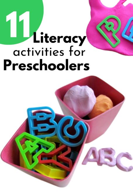 literacy activities  preschoolers  time  flash cards
