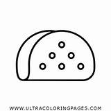 Taco Coloring Shell Pages sketch template