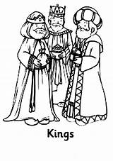 Kings Coloring Pages Three Crown King Getdrawings Drawing sketch template